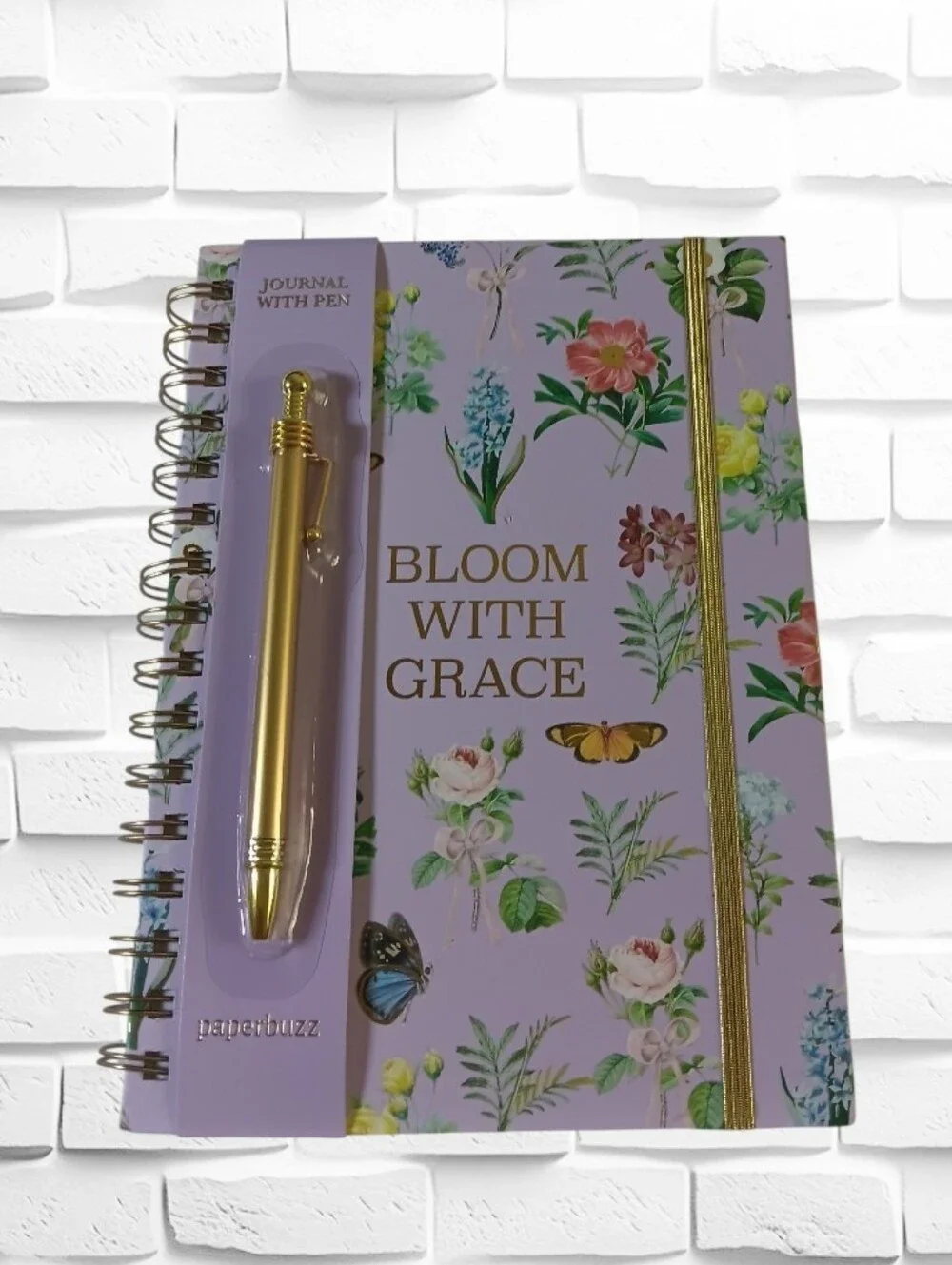 **Reserved for @moderngal Butterflies & Flowers Lavender Journal